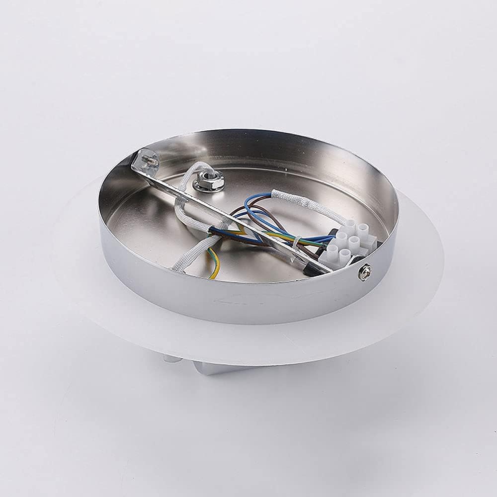 Wall Lamp Ceiling Spotlight 3 Way Multi-Directional Ceiling Light Fixture Adjustable Surface Mounted Accent Spot Light Chrome Round Plate Ceiling Spotlights for Kitchen Bedroom