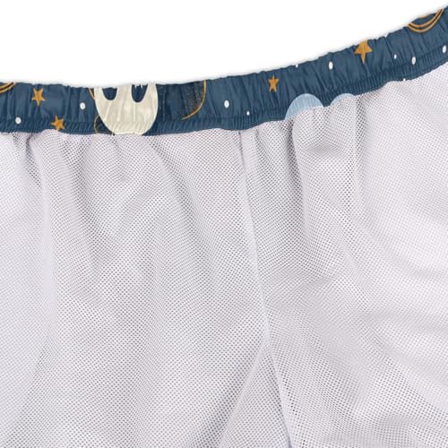 Men's Swim Trunks Size S Air Panda with Mesh Lining Soft Breathable Quick Dry Beach Shorts Clouds 5