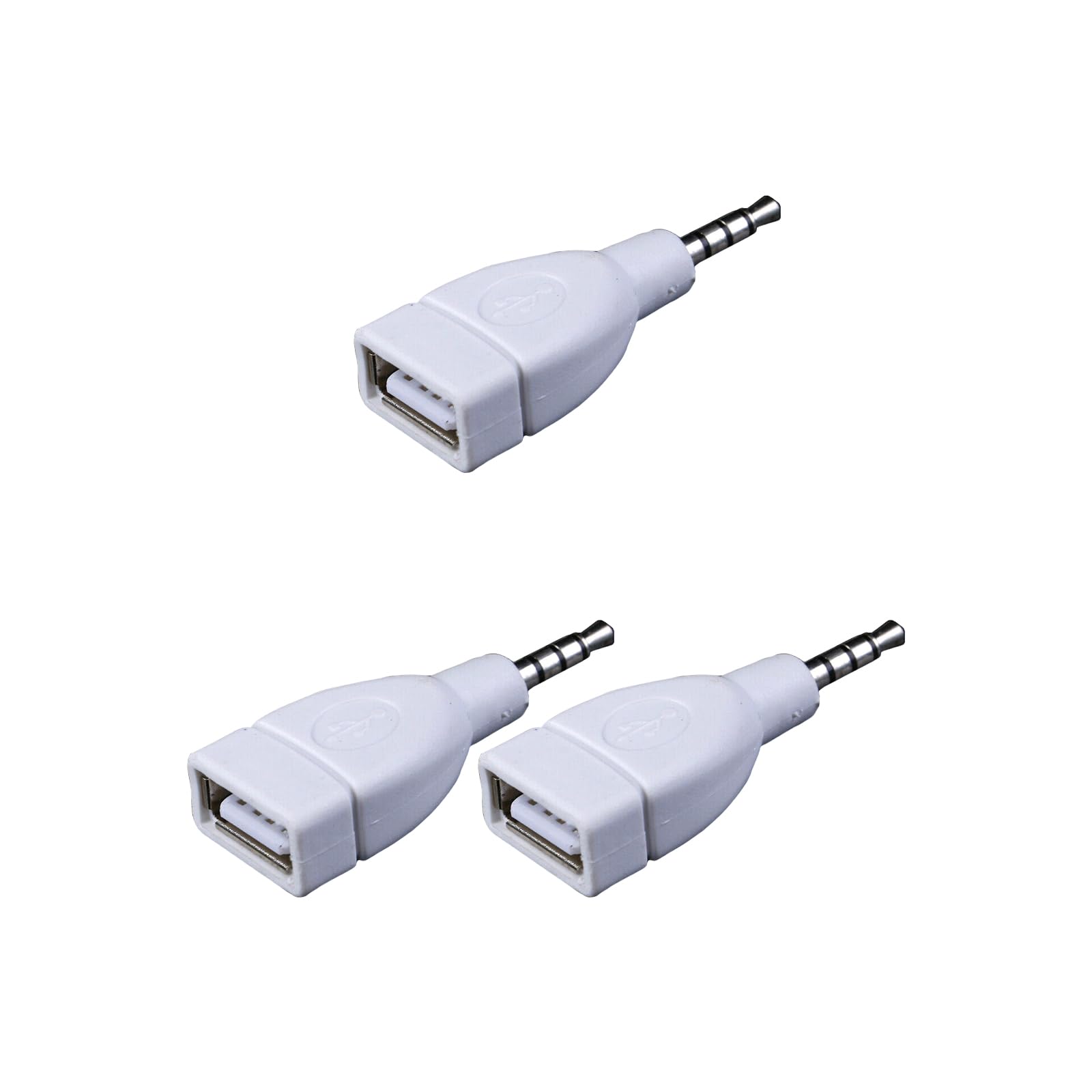 Adattatore Da 3.5mm AUX Maschio A USB 2.0 Femmina – Per Auto, Cuffie E Lettori MP3, ABS