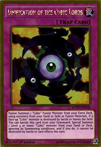 YU-GI-OH! - Unification of The Cubic Lords (MVP1-ENG45) - The Dark Side of Dimensions Movie Pack Gold Edition - 1st Edition - Gold Rare