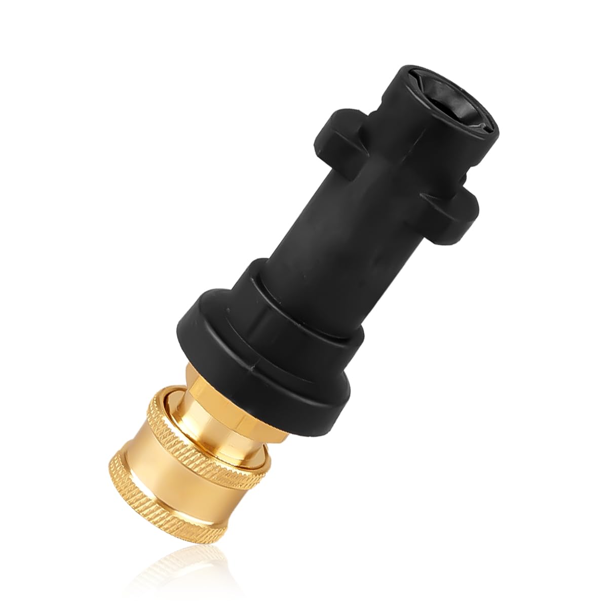 Lotsdonxia Pressure Washer Adapter for K2-K7 Series, 1/4" Female Quick Connect Fitting, Durable Brass & Plastic Jet Washer Connector for Nozzles & Foam Cannons