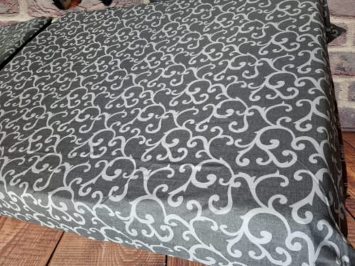 Funda para sofá de matrimonio multiusos de 250 x 270 cm (gris, matrimonial) Cover