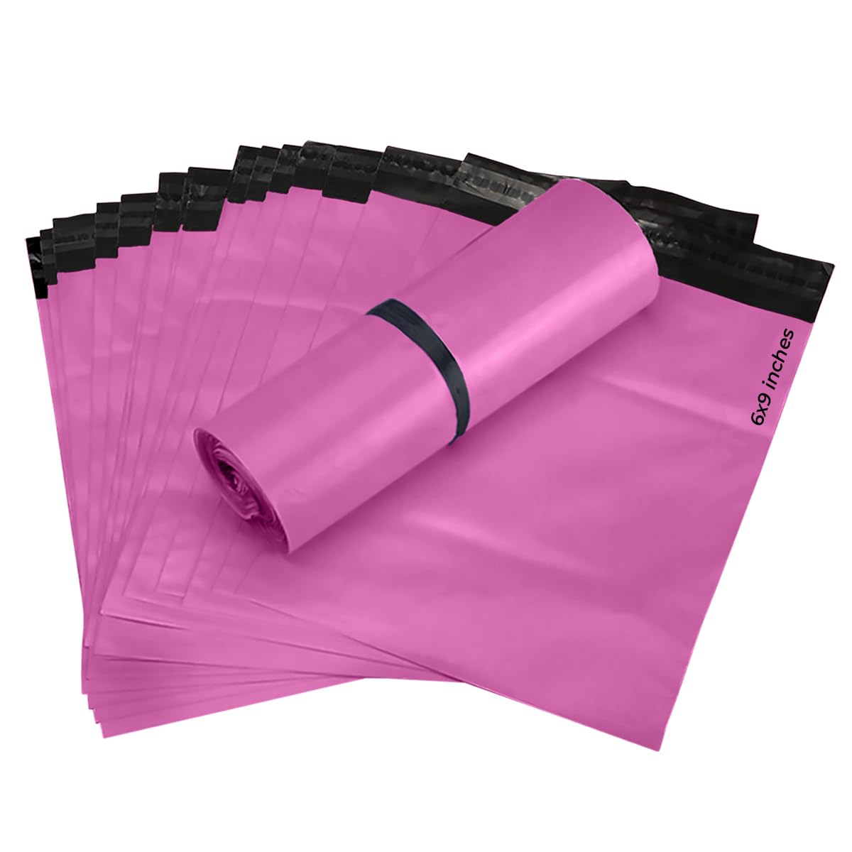 G4GOODS® 1000 Small Pink Mailer Bags 6'' x 9'' Self Seal Strong Waterproof Poly Envelopes Small Poly Mailers Pink Postage Bags Envelope Courier Shipping Mailers