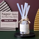 MONVICT Hot Glue Sticks, Pack of 50 (1.54 lb) 6" Long 0.43" Diameter Full-Size Hot Glue Gun Sticks Art Glues Pastes Hot Melt for Most Large Glue Guns, Clear Glue Sticks for DIY, Arts & Crafts | 6"Long 0.43" Diameter, Art Glues Pastes Hot Melt Sticks