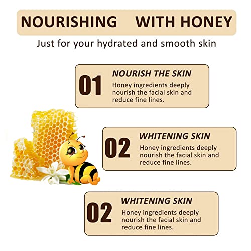 Fagobyx Honey Mask,Honey Tearing Mask,Clean Pores Peel,Blackhead Control Honey Peel Mask For Face Oil Control Blackhead Remover Off Dead Skin Clean Pores Shrink (2Pcs) #TOP2