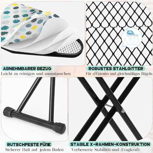 SUNDOY Premium Ironing Board for Steam Ironing Station, Extra Wide 31 x 111 cm, Height Adjustable 62-81 cm, 3-Layer Padding, Eco Packaging, Sturdy Ironing Board for Home - Image 2