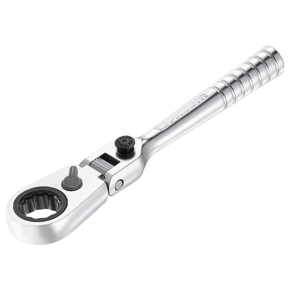 R.180HX Reversible Ratchet 1/4 Inch Swivel Head, Silver - Image 2