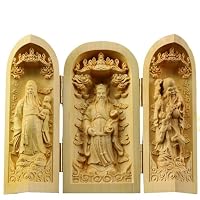 木彫仏像 娑婆三聖 観音菩薩 釈迦如来 地蔵菩薩 Amazon.co.jp: 娑婆三聖 釈迦如来・地蔵菩薩・観音菩薩 三開式仏龕