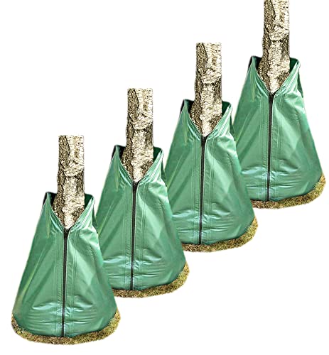 Novatool 4X Säcke für Baumbewässerung 75 Liter Grün Bewässerungsbeutel aus robustem PVC Baumsäcke Bewässerung Baumbewässerung Säcke Wasserbeutel Baum