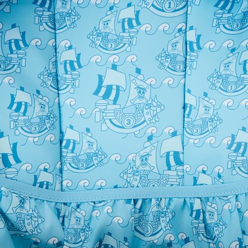 Loungefly Mochila de nylon Toei One Piece Aop Characters tamanho completo, Full Siize, Tamanho compl