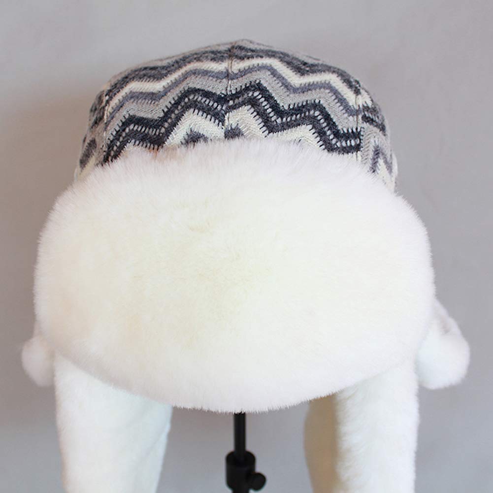 DongBao Gorro de Invierno Térmico Gorro de Aviador con Caliente Orejeras Sombrero de Esquí Ciclismo Ushanka de Piel sintética
