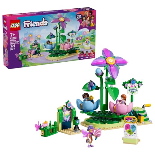 LEGO Friends Tazas Locas: Flores y Hadas de Juguete – Parque Temático con 3 Mini Muñecas, Fotomatón con Disfraces y Accesorios – Regalo de Cumpleaños para Niñas de 7+ Años – 42702