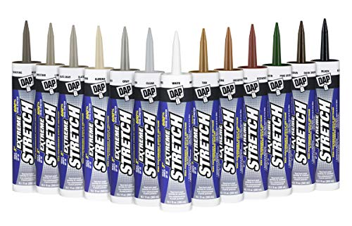 Image of DAP 7079818712 Extreme Stretch Elastomeric Sealant, Iron Stone, 10 Ounces (Pack of 2)