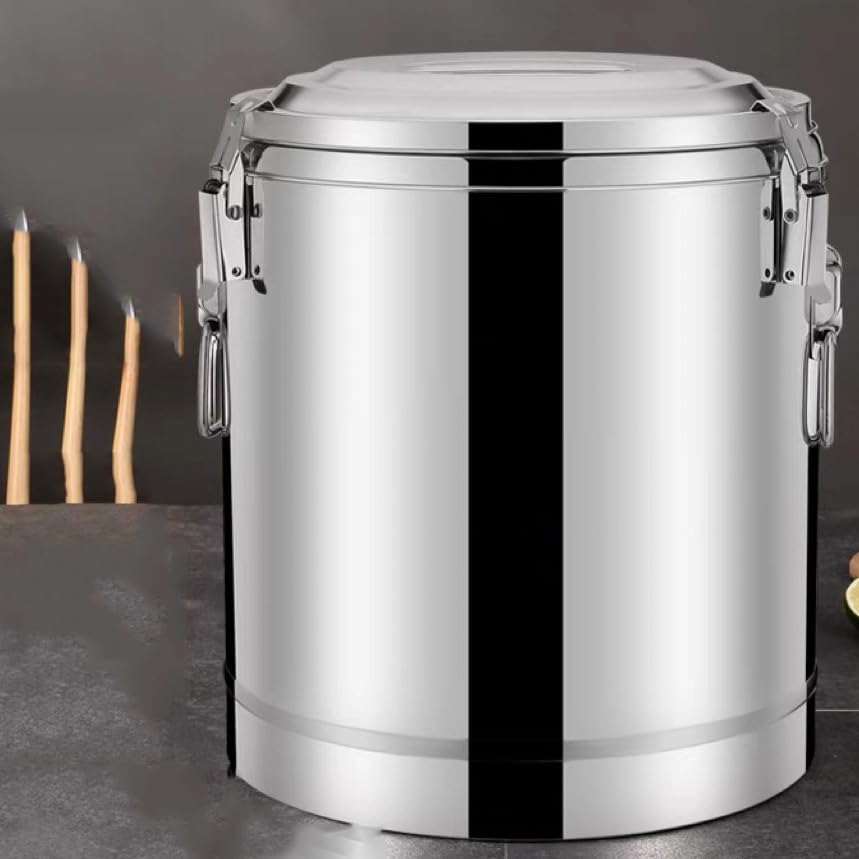 Baril en acier inoxydable avec couvercle scellé 10L pour liquide - 3