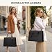 Imagen de RAINSMORE Bolso Grande Mujer Cuero PU Shopper Impermeable Portatil Ordenador 15