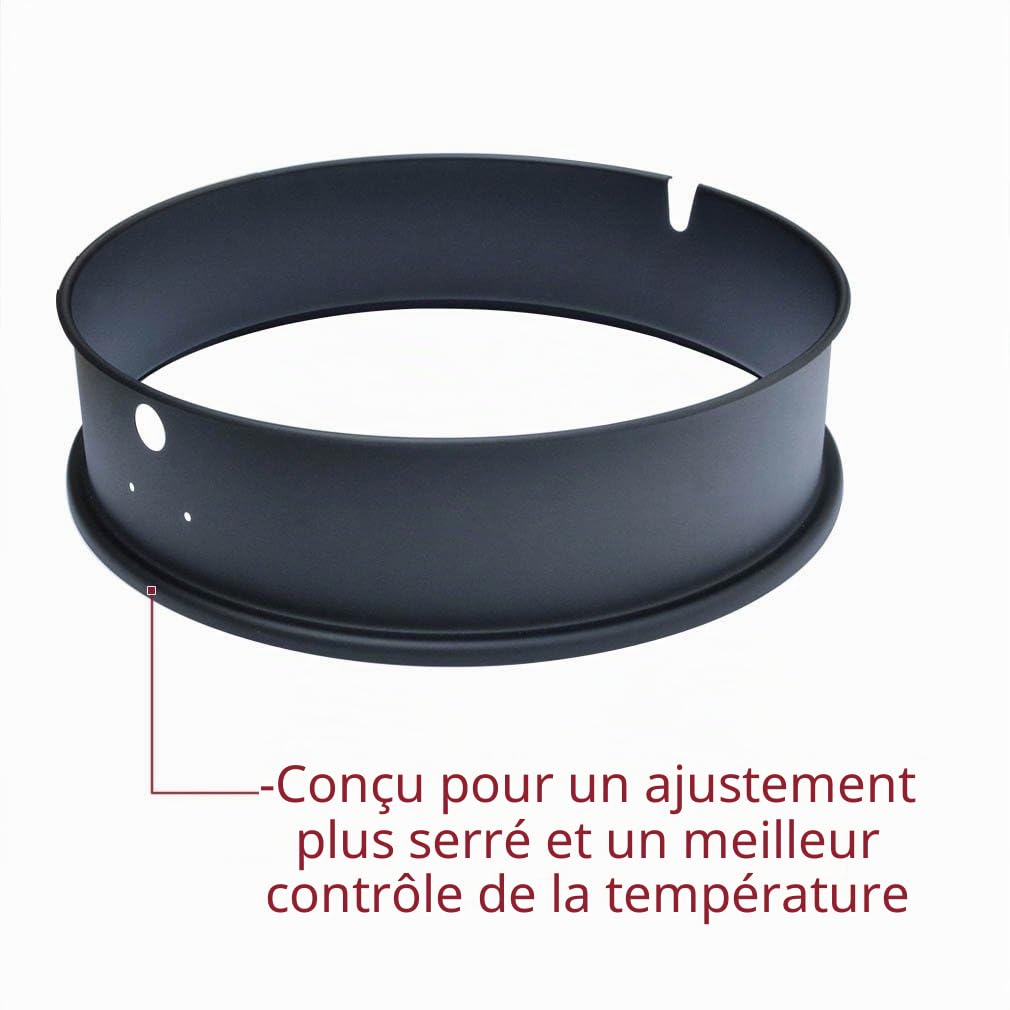 onlyfire BRK-6025 Rôtissoire Électrique pour Barbecue Weber 57 cm - Tournebroche pour BBQ Weber Kettle - Accessoire pour Barbecue à Charbon 57 cm - Tourne de Broche