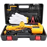 Elektrischer Wagenheber, 12 V DC Hydraulische Wagenheber Automatischer Scherenwagenheber Kugellager für SUV, Van, Garage und Notausrüstung (3T)
