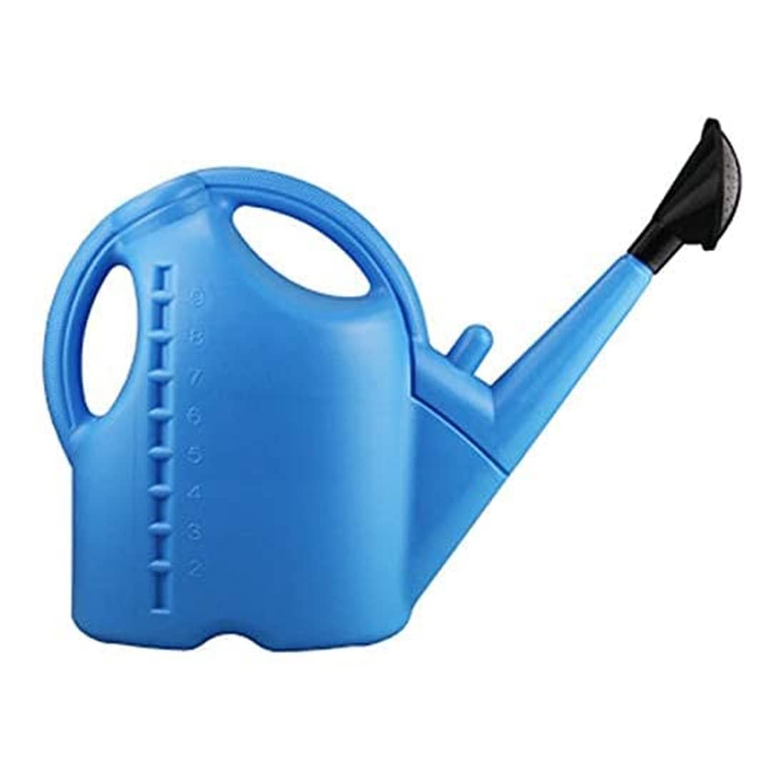 Arrosoir de jardin 5L bleu avec long bec amovible pour fleurs et légumes