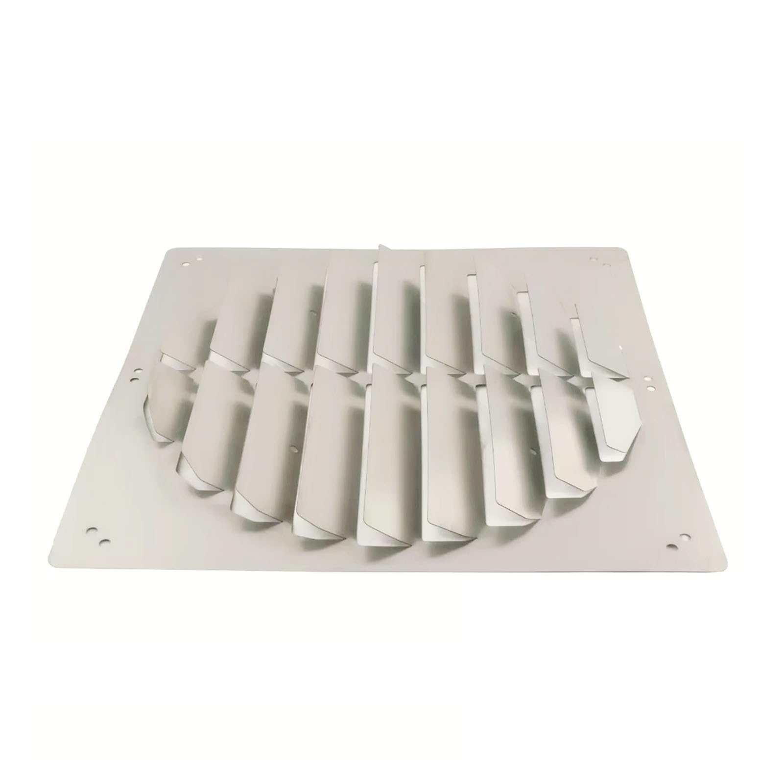 Universal Metal Decorative Cover for Central Air Conditioner HVAC Units Outdoor AC Condenser Protection Anti-Direct Blow DeflectorWeatherproof Shield