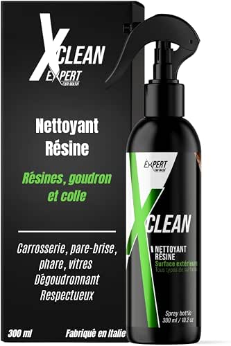 X Clean Nettoyant Résine Voiture Professionnel, 300ml, Résine Arbre &