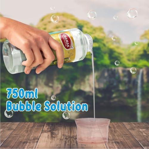 Image of Aditi Toys Bubble Liquid Solution Bottle, 1500ml of Colorful Bubbles Solution, Bubble Refill Bottle, Bubble Maker Liquid for Guns & Camera for Kids Above 3 Years, BIS Approved (Pack of2)