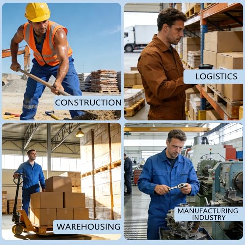 Image of Hogent Steel Toe Shoes for Men Women, Ultra Lightweight Premium Comfortable Work Sneakers, Puncture Proof Air Cushioned All‑Day Wear Safety Toe Shoes for Industrial Construction Warehouse Factory Work