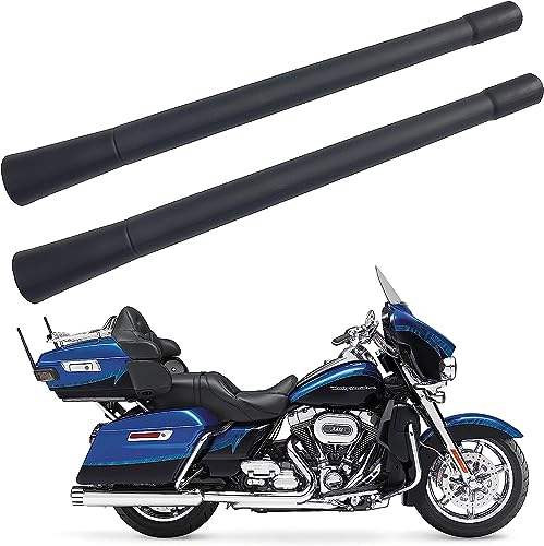 2 Stück flexible Gummi-Kurzantenne für Harley Davidson (2000–2024), Harley Davidson Touring Electra Glide Ultra Classic Antennen-Ersatzmast