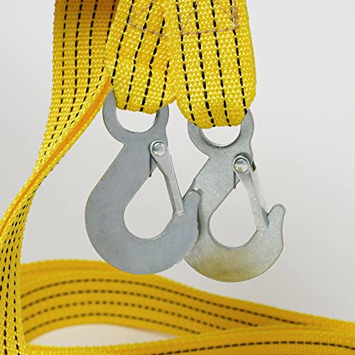 Heavy Duty Tow Strap- 6614 Lb Break Strength,Recovery Tow Strap Use For Emergency Road Towing Rope #TOP6