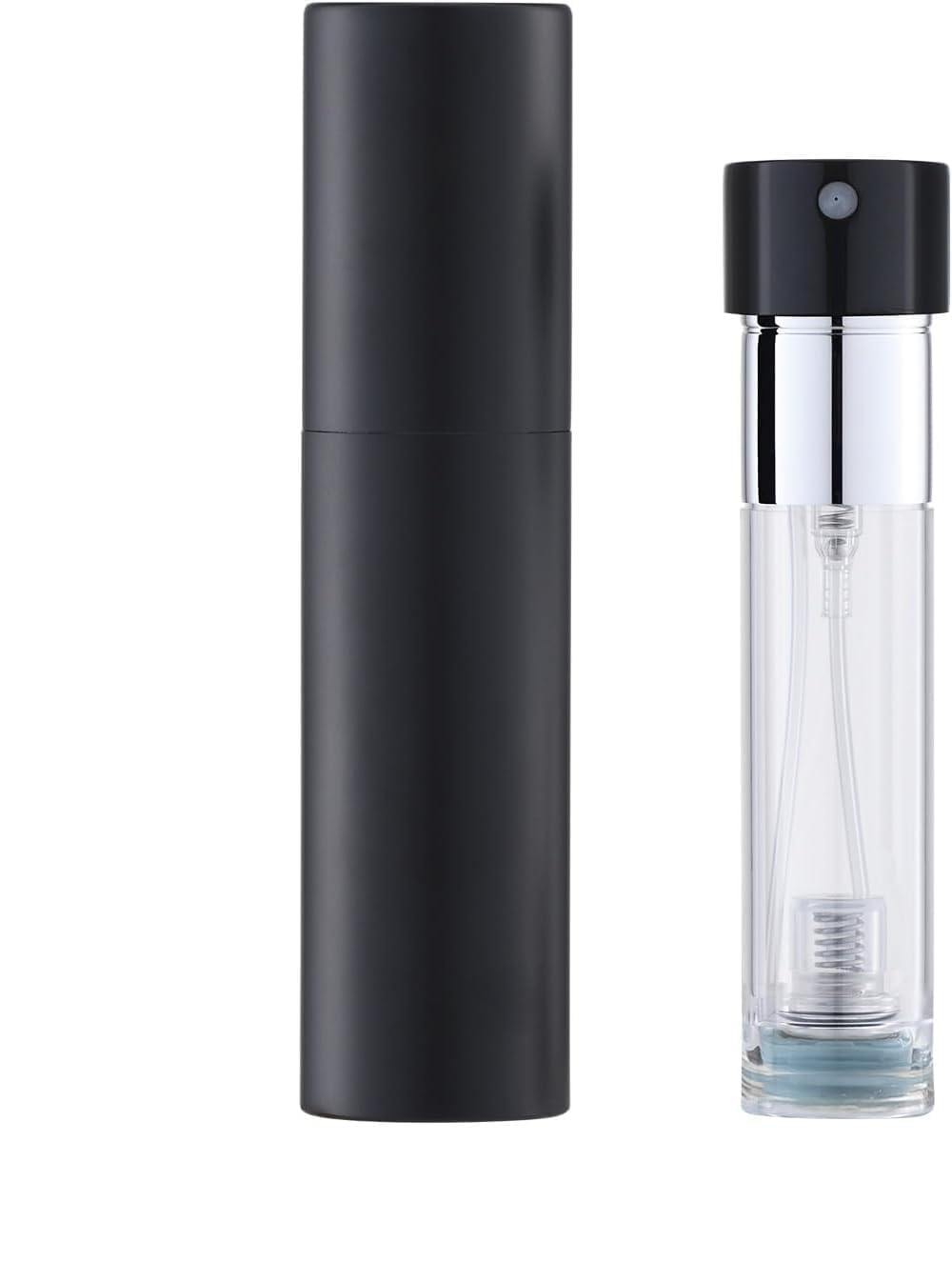 10ML Mini Pocket Size Perfume Atomizer Refillable Spray Bottle Portable Empty Cologne Dispenser Fragrance Scent Pump Case Fill from Bottom for Traveling and Outgoing (Black)-image-18