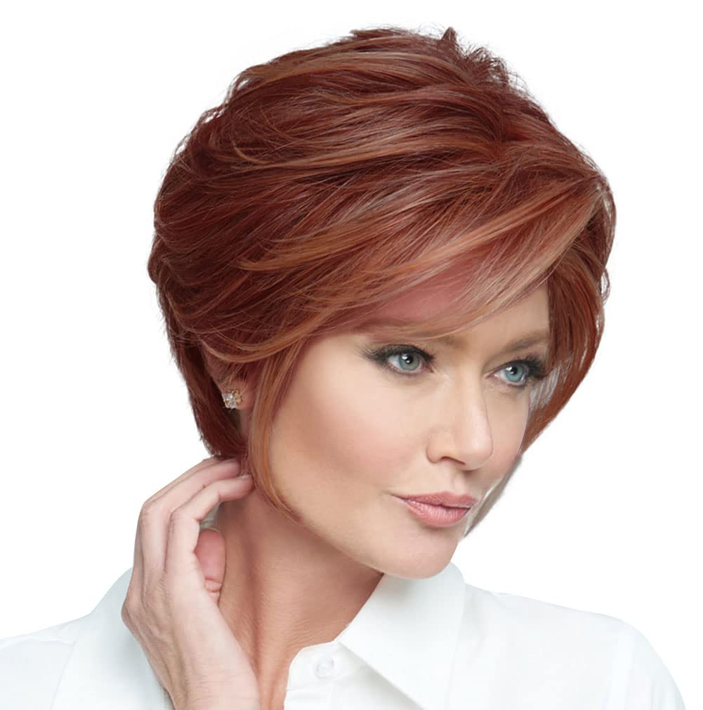 Raquel Welch Go To Style Versatile Flattering Short Shag Wig by Hairuwear, Average Cap, RL56/60 Silver