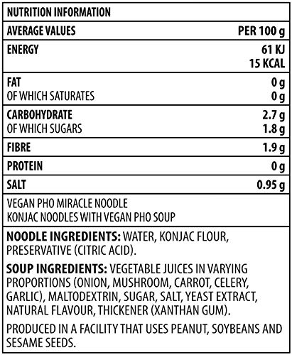 Miracle Noodle Ready-to-Eat Meal Pho, 0.43 lb