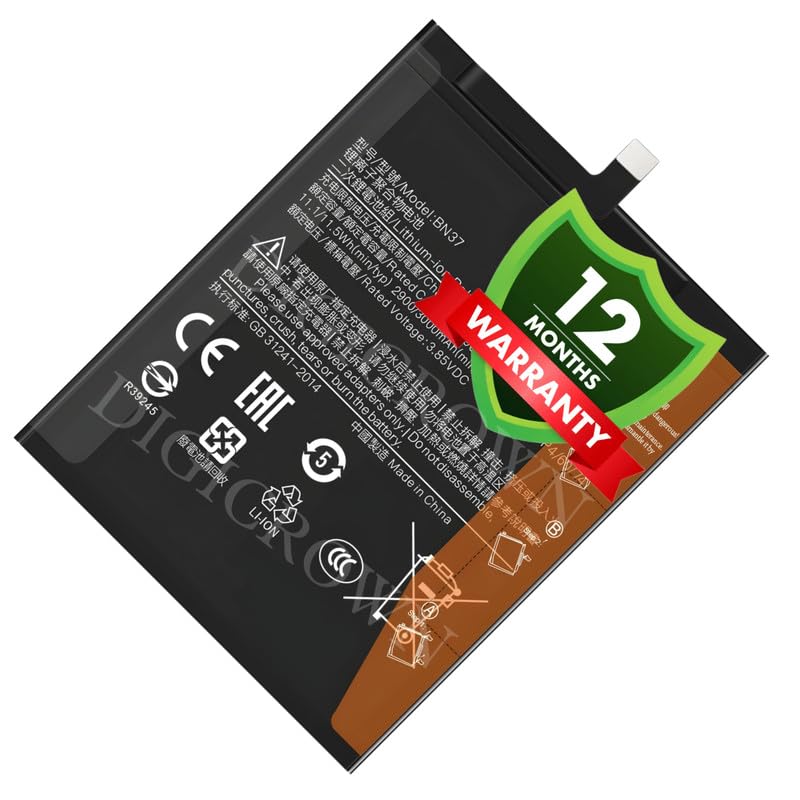Image of Original BN37 Battery Compatible for Xiaomi Redmi 6 | Redmi 6A - (3000mAh) - 1 Year Warranty DF7