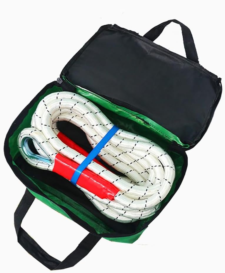 Tow Strap 2”x16’44092 Lbs Recovery Strap Kit Includes Tow Rope 2 U-Ring Shackles 5/8 Storage Suitable for Roadside Assistance for Trucks Pickups(4 m/30 tons)