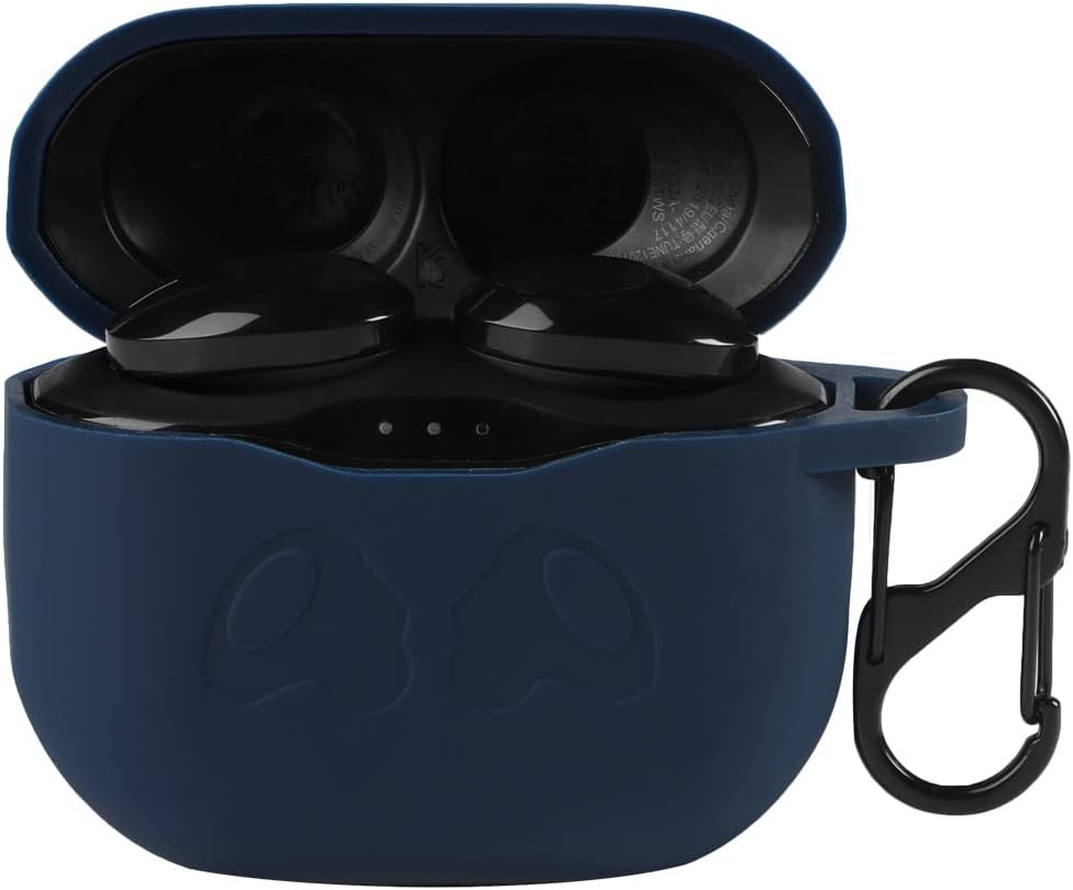 Case Compatible with JBL Tune 120TWS/125TWS,Soft Silicone Skin Cover Protective Case (Midnight Blue)