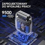 BarberBoss elektryczna golarka foliowa, bezprzewodowa golarka elektryczna dla mężczyzn, elastyczne pływające ostrza foliowe, głowica magnetyczna i inteligentny wyświetlacz LED, QR-2751