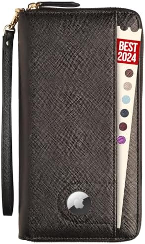 Travel Document Organizer - RFID Passport Wallet Case Family Holder Id Wristlet