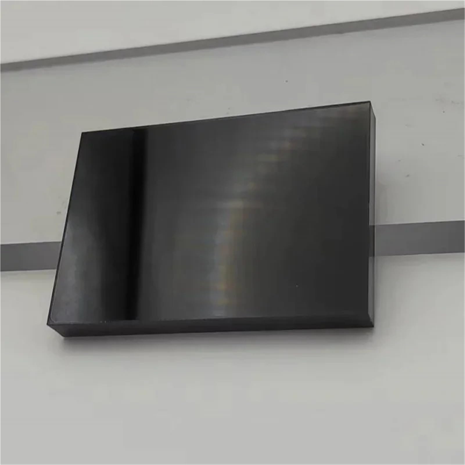 Placa de plástico de policarbonato negro (150 x 150 mm, 2 unidades, 8 mm)