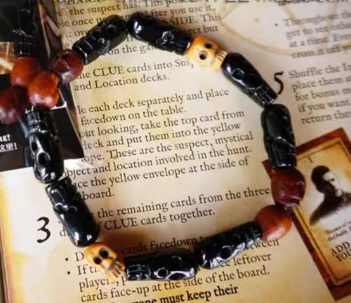 RACHAPE Supernatural Dean Winchester Jensen Ackles Skull Bracelets Bangles Dean Winchester Prop Replica Skull Bracelet Movie Men Jewelry3