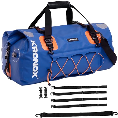 Bolsa de lona grande Kronox para viajes en moto y aventuras náuticas