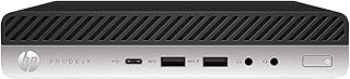 HP ProDesk 600 G4 Mini, Intel Core i5-8500T 6-Core up to 3.5GHz, 8GB RAM, 256GB M.2 PCIe NVMe SSD, USB-C, Intel UHD Graphics 630 (Supports 4K), Display Port, VGA, WiFi & BT, Windows 11 Pro (Renewed)