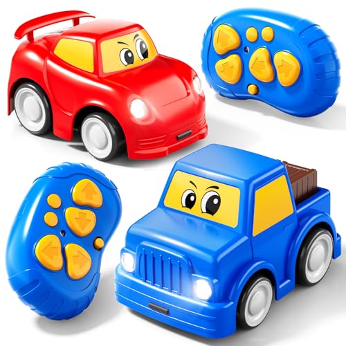 DULONIME Toddler RC Car 2-Pack Set