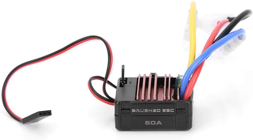 Contrôleur De Vitesse ESC Brossé 60A Pour Modèle RC 1/10 – Compatible Chars, Buggy, Truck Et Plus