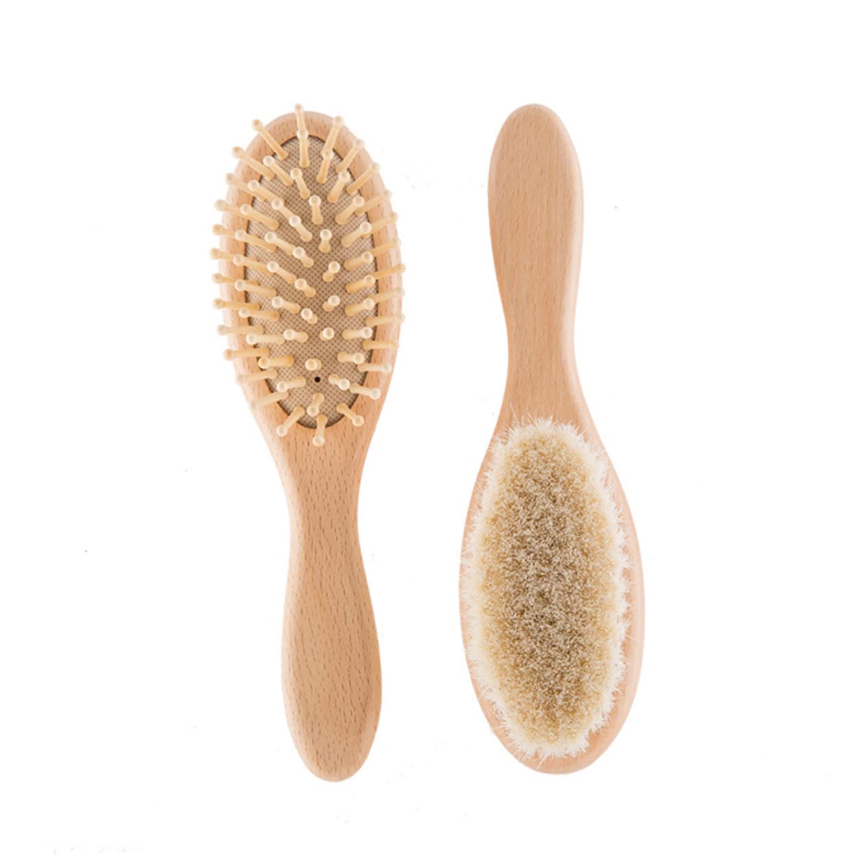 OHPHCALL 3pcs Brush Set Baby Shower Comb Brush Hair Cleaning Tool Newborn Grooming Kit