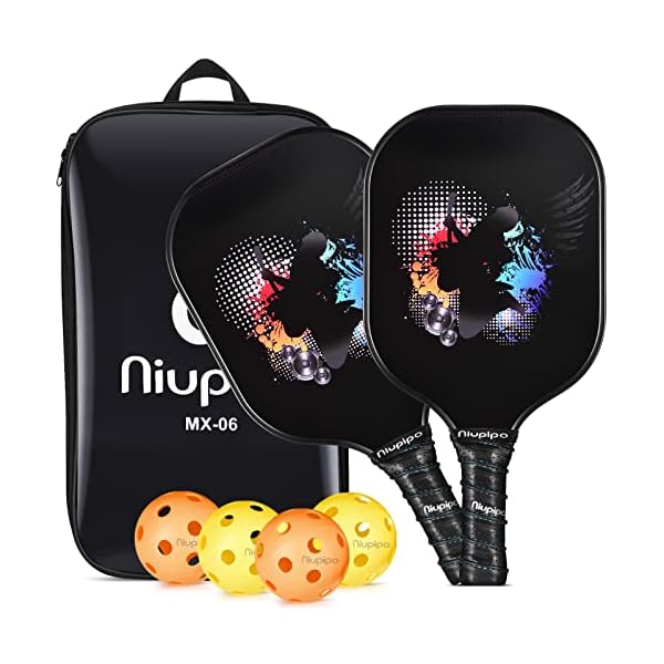 Graphite Pickleball Paddle Set USAPA Approved Lightweight Graphite