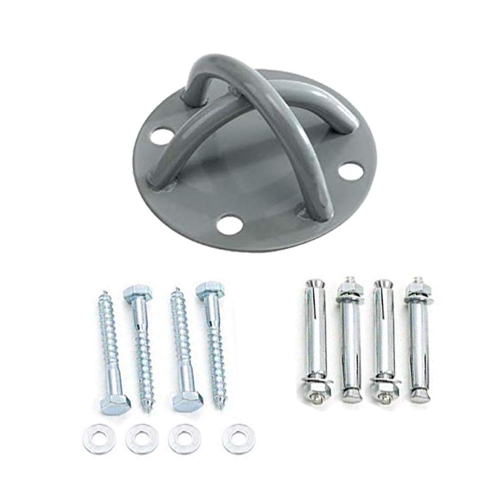 VINSOC Metal Ceiling Mount Bracket Wall Hanger, Hammock Chairs, Sandbag with 4 Self Tapping And 4 Expansion Screws