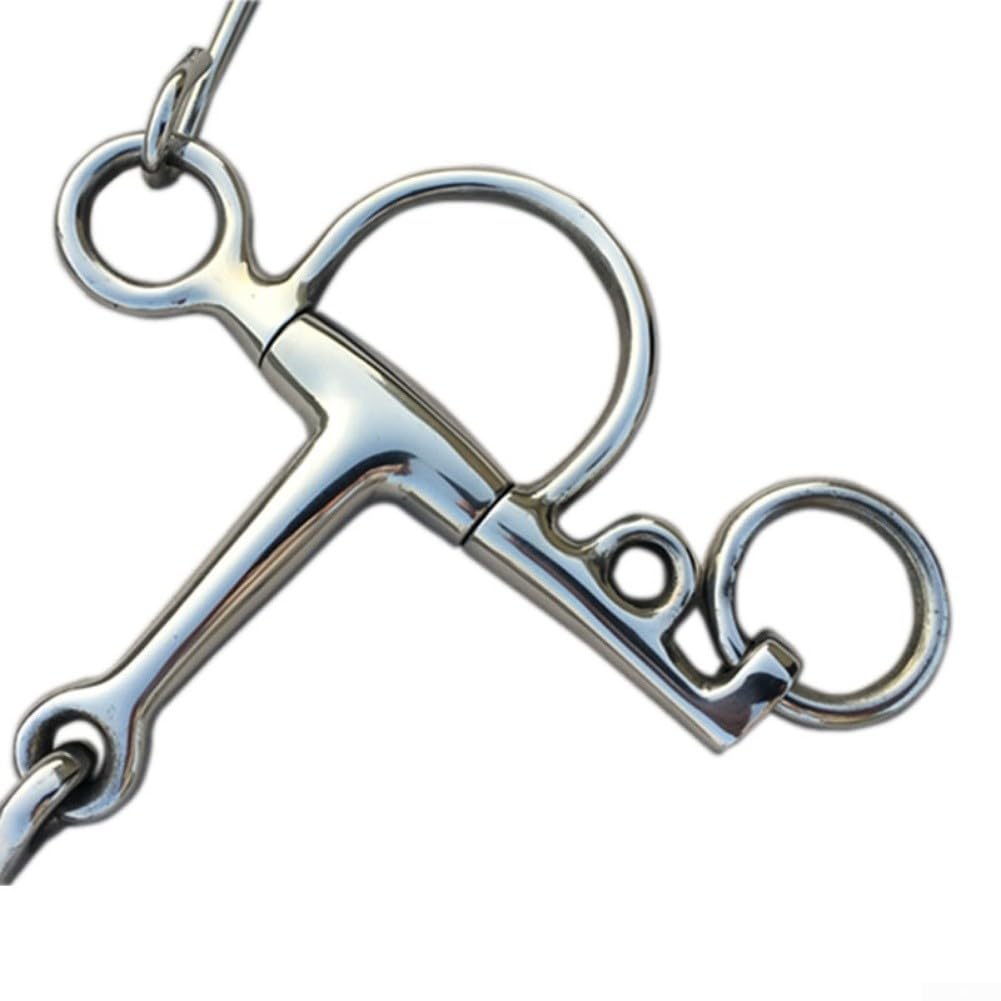 Zoegneer Mors de cheval en acier inoxydable 12,5 cm Armature pour entraînement équestre équitation pour Western Tack