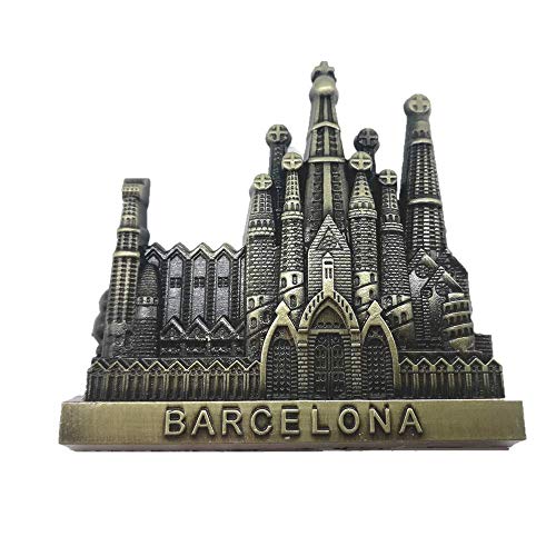 Barcelona Spain 3d fridge magnet souvenir, Home& kitchen decoration metal Barcelona Spain refrigerator magnet