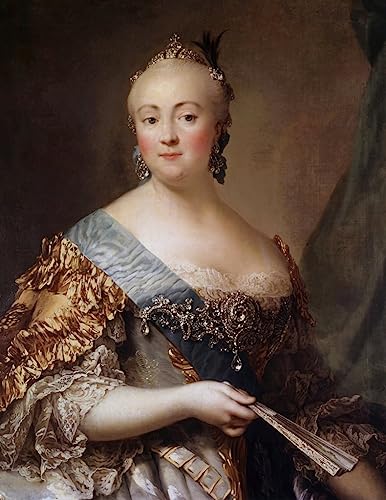 Portrait d'Elisabeth Petrovna décorer un grand salon classique