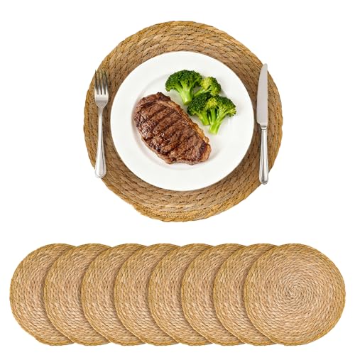 Sets de table ronds en jonc de mer : protégez votre table avec style - 2