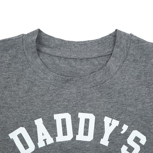 Image of Dad and Son Matching Shirts Daddy and Me Family Matching Outfits Daddy's Girl T-Shirt Father'Day Graphic Tee Tops